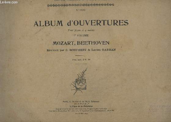 ALBUM D'OUVERTURE - POUR PIANO A 4 MAINS - 1 VOLUME.