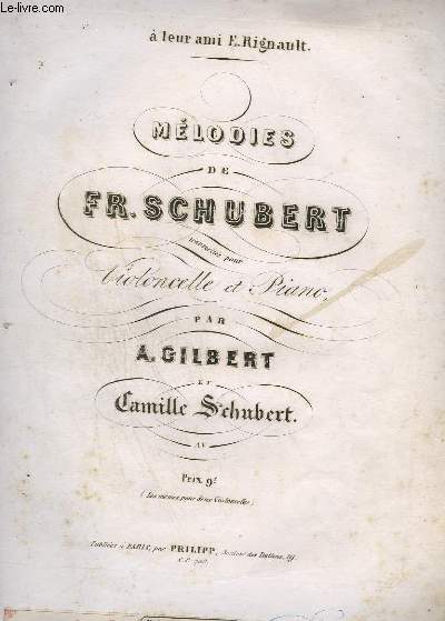 9 MELODIES DE FR. SCHUBERT POUR PIANO -