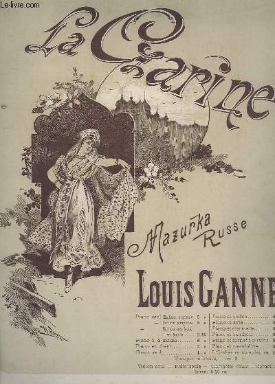 LA CZARINE - MAZURKA RUSSE POUR PIANO.