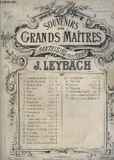 SOUVENIRS DES GRAND MAITRES - OP.180 : LES RAMEAUX POUR PIANO.