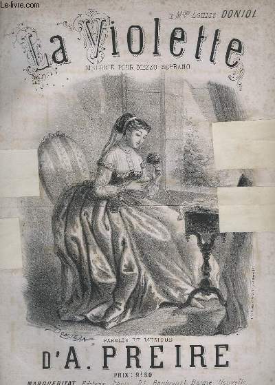 LA VIOLETTE - MELODIE POUR MEZZO-SOPRANO - PIANO.