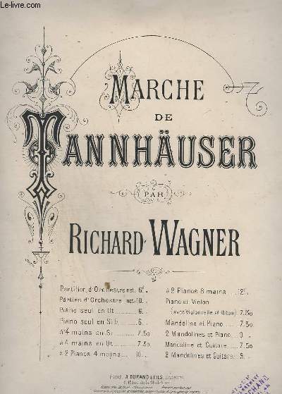 MARCHE DE TAUNHUSER - POUR PIANO ET VIOLON.