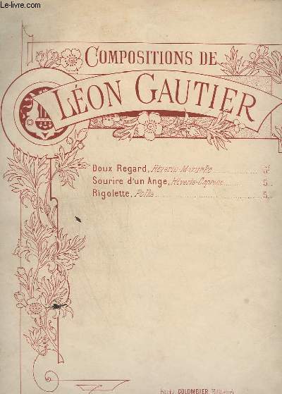DOUX REGARD - REVERIE-MAZURKA POUR PIANO.