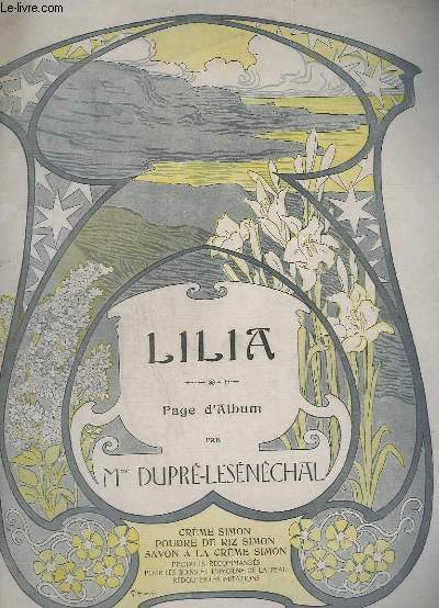 LILIA - PAGE D'ALBUM - PIANO.