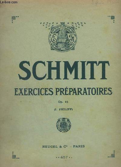 EXERCICES PREPARATOIRES / PREPARATORY EXERCICES - OP.16.- N457 - MAIN IMMOBILE / HAND AT REST : N1 A 169 + MAIN MOBILE / HAND MOVING : N170 A 213.- TEXTES FRANCAIS / ANGLAIS.