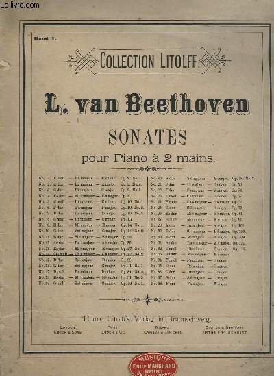 SONATES POUR PIANO A 2 MAINS - N14 : CIS MOLL / UT # MINEUR + C # MINOR OP.27 N2 - BAND 1.