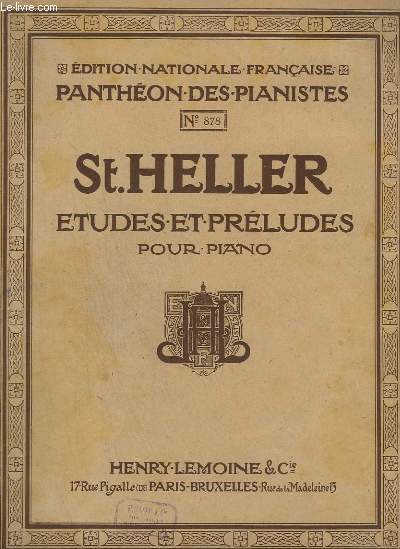 ETUDES ET PRELUDES POUR PIANO - OP.16 - N878 : 24 ETUDES : L'ART DE PHRASER - 1 LIVRE : N 1 A 12.