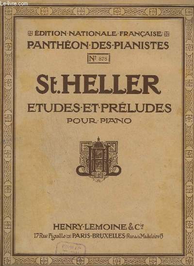 ETUDES ET PRELUDES POUR PIANO - OP.16 - N878 : 24 ETUDES : L'ART DE PHRASER - 1 LIVRE : N 1 A 12.