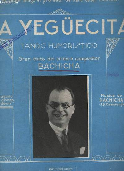 LA YEGUECITA - TANGO HUMORISTICO - PIANO.