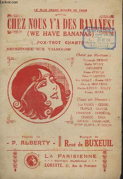 CHEZ NOUS Y'A DES BANANES ! / WE HAVE BANANAS - FOX-TROT CHANTE.