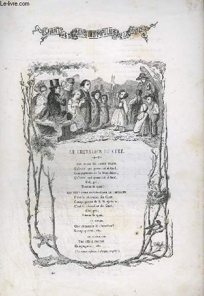 CHANTS ET CHANSONS POPULAIRES DE LA FRANCE - N40 - LE CHEVALIER DU GUET - PIANO ET CHANT + PAROLES DE : SUR LE PONT D'AVIGNON + LE FURET DU BOIS JOLI + AH! MON BEAU CHATEAU + PROMENON-NOUS DANS LES BOIS + LE BEAU LAURIER DE FRANCE + LA BOULANGERE.