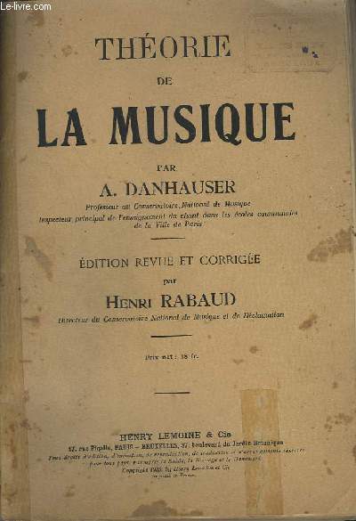 THEORIE DE LA MUSIQUE