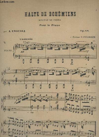 HALTE DE BOHEMIENS - MORCEAU DE GENRE POUR LE PIANO - OP.88.