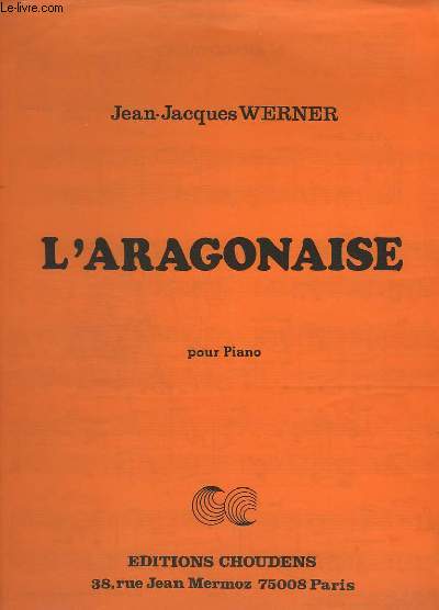 L'ARAGONAISE POUR PIANO.
