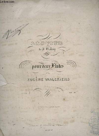 LA JUIVE - DE F. HALEM - POUR 2 FLUTES.