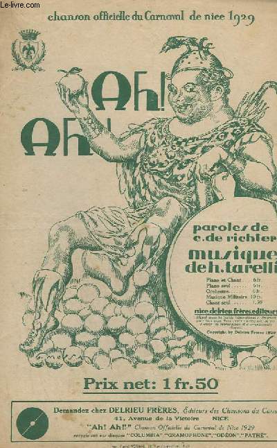 AH ! AH ! - PAROLES FRANCAISES + PAROLES NICOISES.