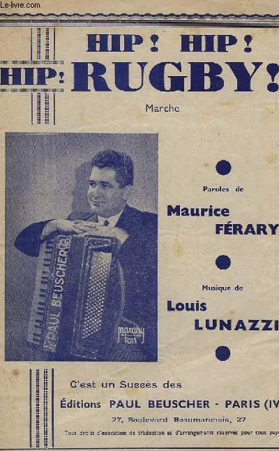 HIP ! HIP ! HIP ! RUGBY - POUR ACCORDEON.