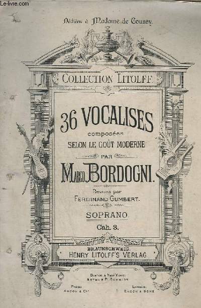 36 VOCALISES - CAHIER 3 : 25 + 26 + 27 - COMPOSEES SELON LE GOUT MODERNE - SOPRANO.