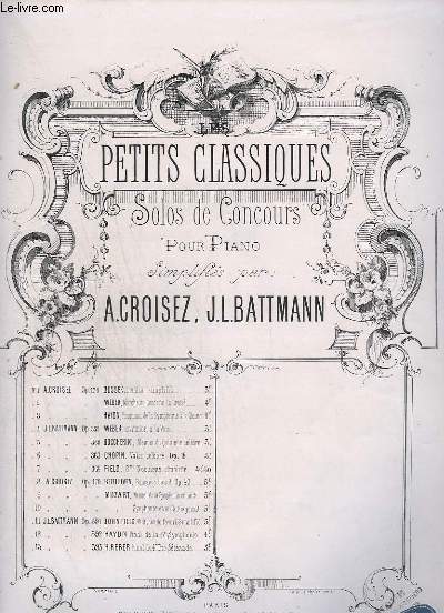 PETITS CLASSIQUES - N13 : FINAL DU 4 TRIO-SERENADE - POUR PIANO - OP.393.
