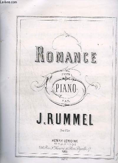 ROMANCE POUR PIANO.