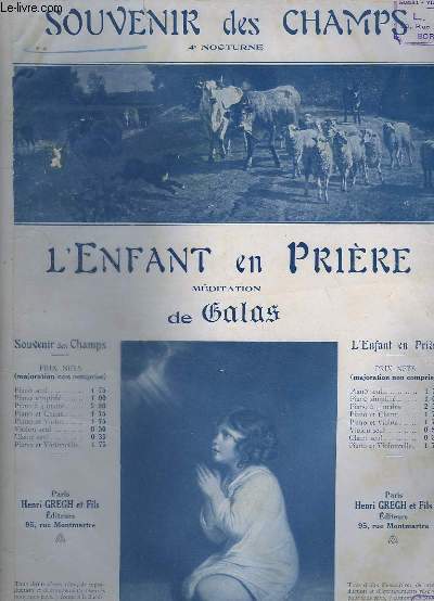 SOUVENIR DES CHAMPS - PIANO.