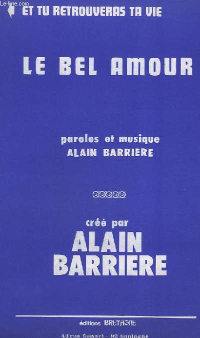 LE BEL AMOUR + ET TU RETROUVERAS TA VIE - CONTREBASSE / GUITARE + PIANO.