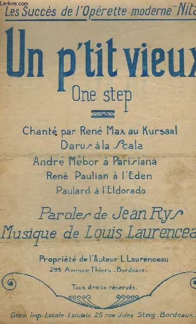 UN P'TIT VIEUX - ONE STEP CHANTE.