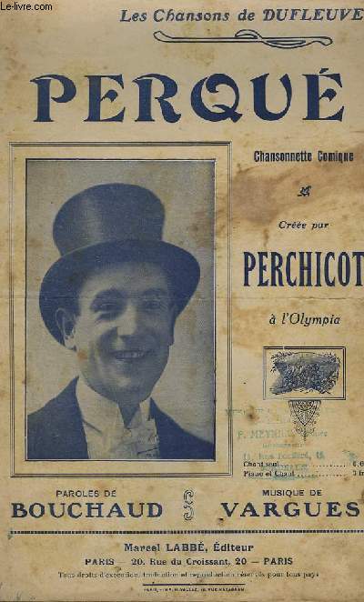 PERQUE - CHANSONNETTE COMIQUE.