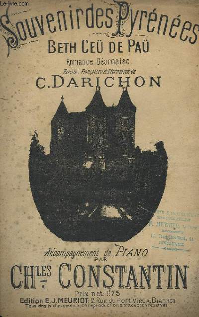 SOUVENIR DES PYRENEES - CHANT.