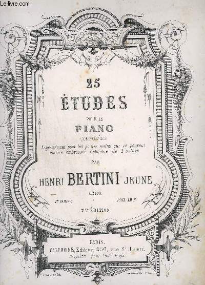 25 ETUDES POUR LE PIANO - 1 CAHIER - 7 EDITION - OP.100.