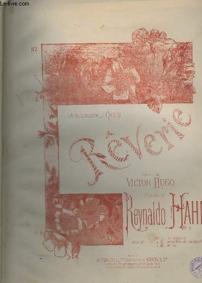 REVERIE N2 : EN MI BEMOL - TON ORIGINAL - PIANO + CHANT.