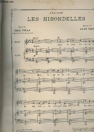 LES HIRONDELLES - PIANO + CHANT.