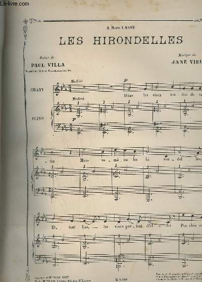 LES HIRONDELLES - PIANO + CHANT.