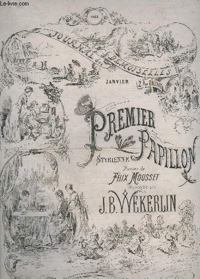 PREMIER PAPILLON - STYLIENNE PIANO + CHANT - 49 ANNEE - JANVIER 1881.