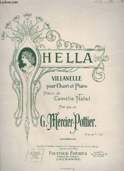 HELLA - VILLANELLE POUR CHANT ET PIANO.