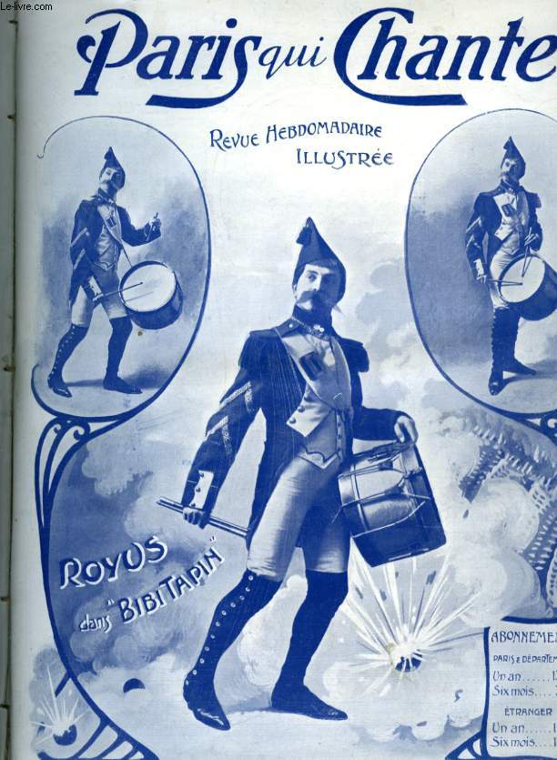 PARIS QUI CHANTE 2me anne N 95 C'te bonne blaque par LASSAILLY, Bibi - Tapin par G. MOREL, Bolro d'amour par F. PERPIGNAN, Elles entretiennet toutes par CHRISTINE, Ca n'te cout'ra rien par L. MICHAUD.