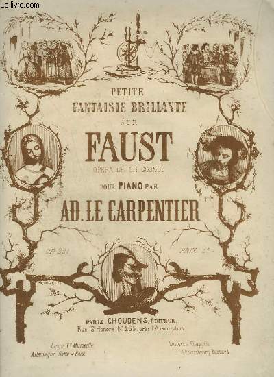 PETITE FANTAISIE BRILLANTE SUR FAUST - POUR PIANO.