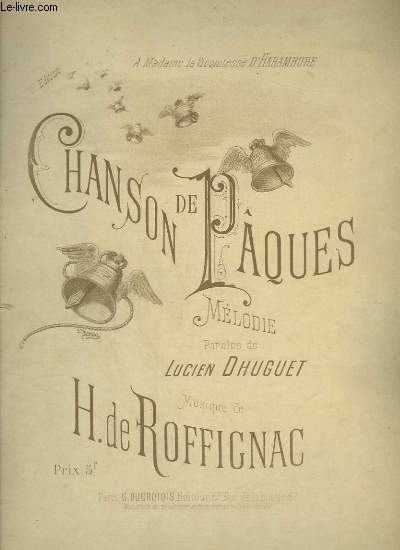 CHANSON DE PACQUES - PIANO ET CHANT.
