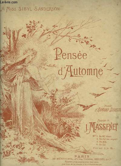PENSEE D'AUTOMNE - PIANO ET CHANT - TON ORIGINAL.