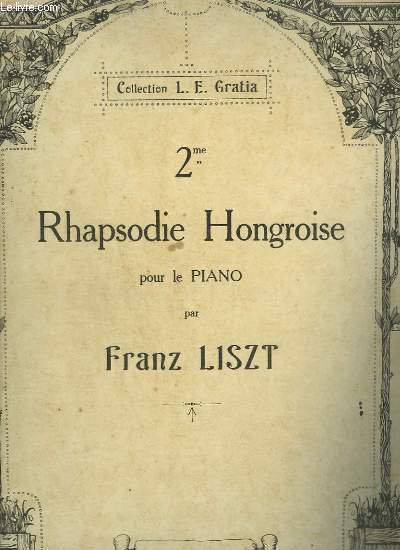 2 RHAPSODIE HONGROISE POUR LE PIANO.