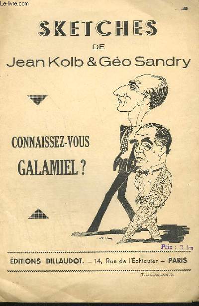 CONNAISSEZ-VOUS GALAMEL ? SKETCHE.