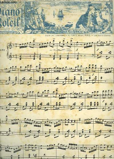 PIANO SOLEIL - SIXIEME ANNEE N14 : FAUST - AU BORD DE LA MER - POLKA POUR PIANO + MARCHE NOCTURNE + L'EUROPE GALANTE.