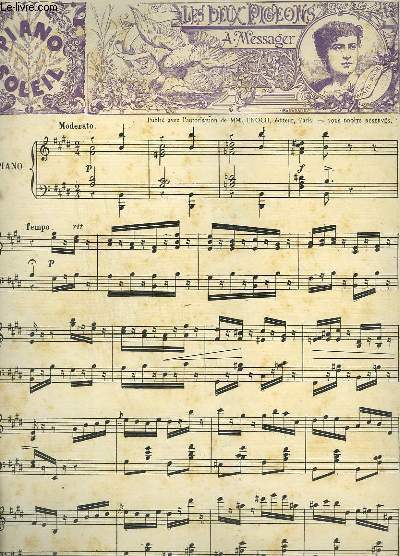 PIANO SOLEIL - SIXIEME ANNEE N17 : LES DEUX PIGEONS + GAVOTTINE + SERENADE + AIR POPULAIRE ANCIEN.