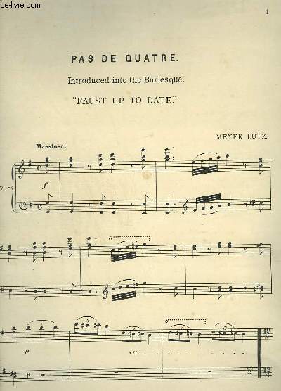 PAS DE QUATRE - FAUST UP TO DATE - PIANO.