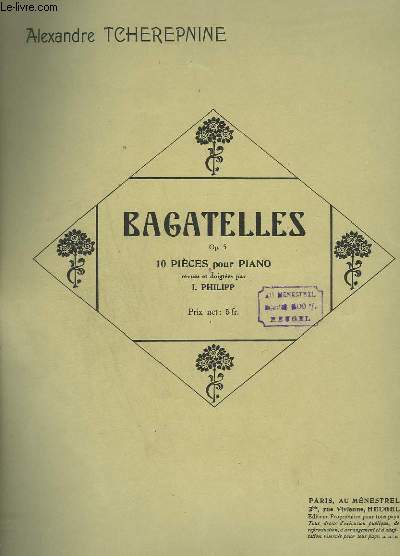 BAGATELLES - 10 PIECES POUR PIANO