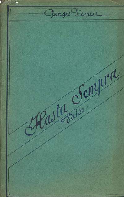 HASTA SEMPRE - PIANO CONDUCTEUR + 1 VIOLONS + 2 VIOLON + ALTO + VIOLONCELLE + FLUTE + OBOE + CLARINETTE EN SI B + BASSON + 1 PISTON EN SI B + 2 PISTON EN SI B + TROMBONE + CONTREBASSE + TAMBOUR DE BASQUE ET CASTAGNETTES.