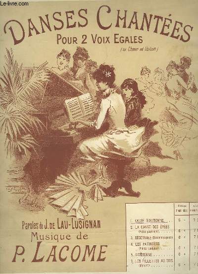 DANSES CHANTEES N1 : VALSE D'AUTOMNE - POUR 2 VOIX EGALES + PIANO.