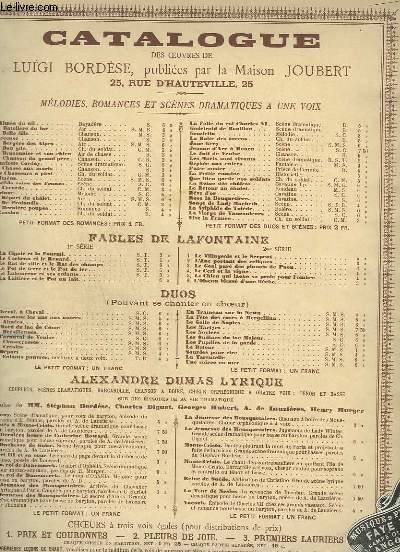 LES BRESILIENNES - DUETTO POUR PIANO ET CHANT.