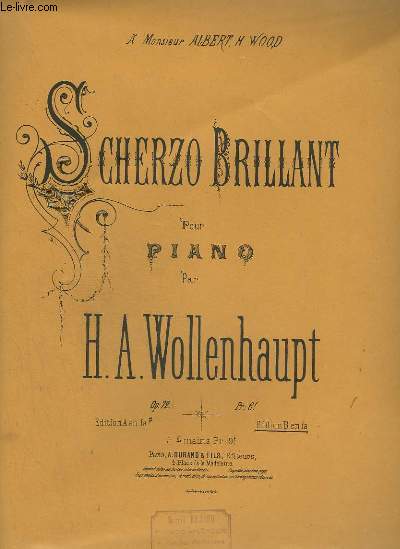 SCHERZO BRILLANT POUR PIANO.