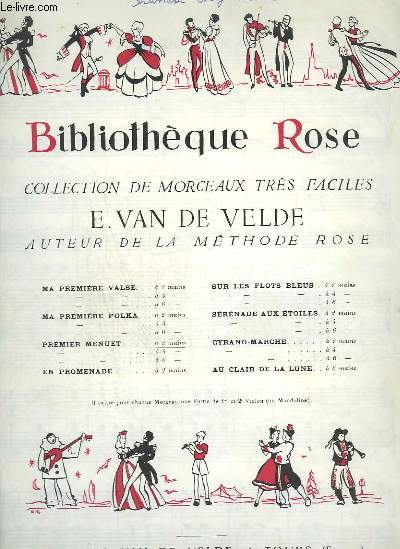 BIBLIOTHEQUE ROSE N5 : PREMIER MENUET - POUR PIANO.